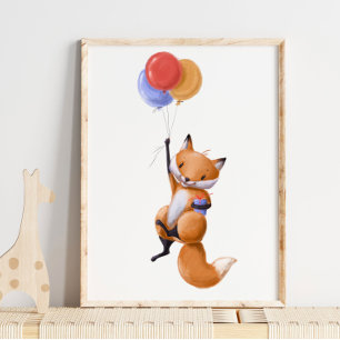Impression du ballon Fox Impression de couleur d