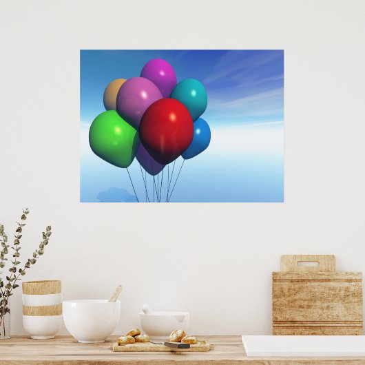 Impression du bloc de ballons de fête (Cuisine)