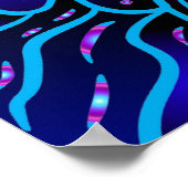 Impression du boho de fleur Neon Lotus (Coin)