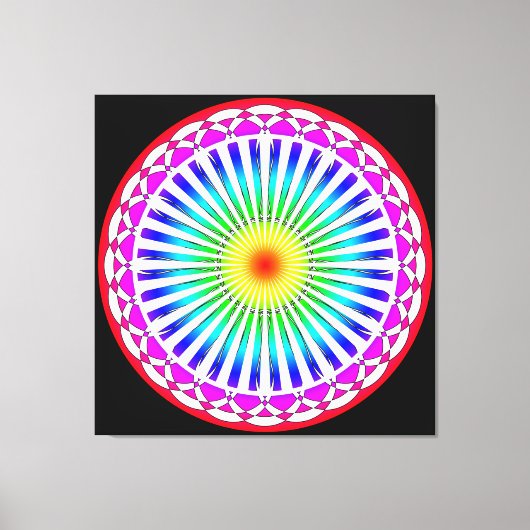 Impression du canevas de fleurs d'été (Recto)