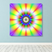 Impression du canevas de fleurs lumineuses (Insitu (Plancher de Bois))