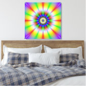 Impression du canevas de fleurs lumineuses (Insitu(Chambre))