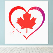 Impression du canevas de la fête du Canada (Insitu (Plancher de Bois))