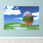 Impression du canevas de l'arbre de saison (Insitu (Plancher de Bois))