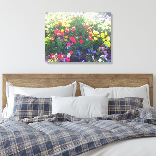 Impression du canevas de patchs de fleurs (Insitu(Chambre))