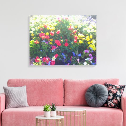 Impression du canevas de patchs de fleurs (Insitu(Salon))