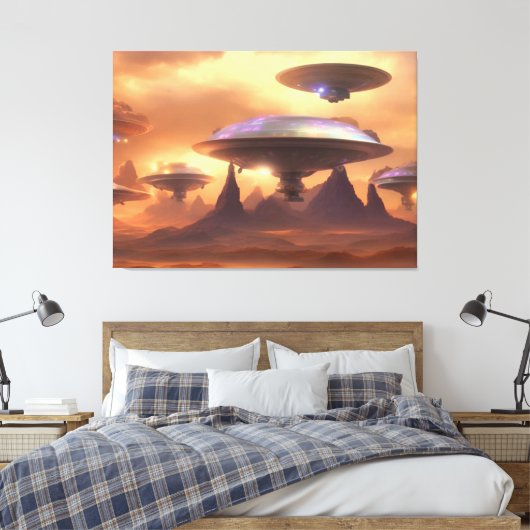Impression du canevas d'invasion UFO (Insitu(Chambre))