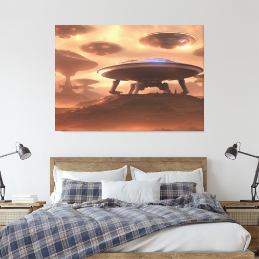 Impression du canevas d'invasion UFO (Insitu(Chambre))