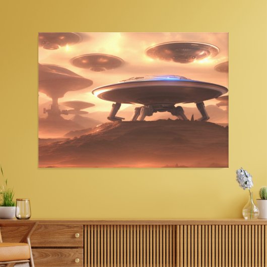 Impression du canevas d'invasion UFO (Insitu(Salon))