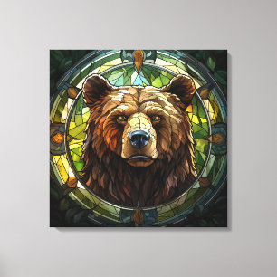 Impression du canevas d'ours