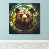 Impression du canevas d'ours (Insitu (Plancher de Bois))