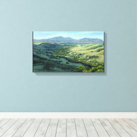 Impression du canevas "Mount Diablo Southern View" (Insitu (Plancher de Bois))