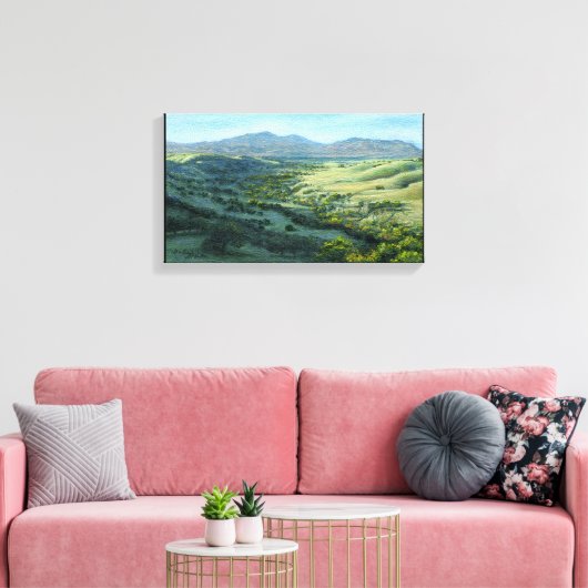 Impression du canevas "Mount Diablo Southern View" (Insitu(Salon))