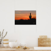 Impression du coucher de soleil Cactus (Cuisine)