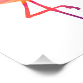 Impression du coucher de soleil Flamant rose (Coin)