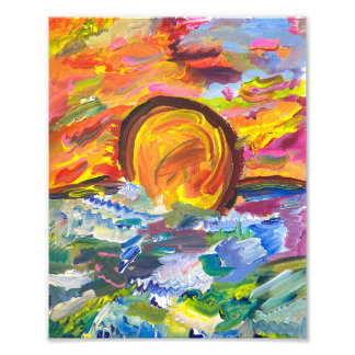 Impression du coucher du soleil