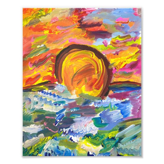 Impression du coucher du soleil (Devant)