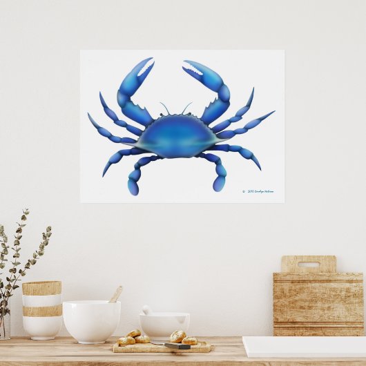 Impression du crabe bleu (Cuisine)
