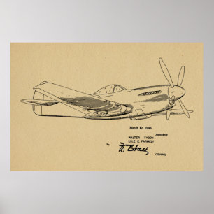 Impression du dessin d'art breveté d'avion 2ÈME GU