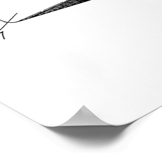 Impression du dessin d'art breveté d'avion mobile (Coin)