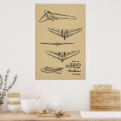 Impression du dessin d'art de l'avion de l'escadre (Cuisine)