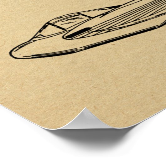 Impression du dessin d'art de l'avion de l'escadre (Coin)