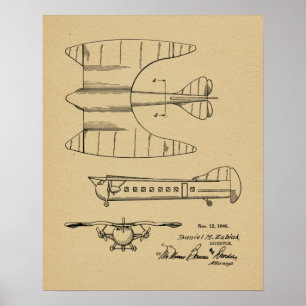 Impression du dessin d'art sur les brevets d'avion