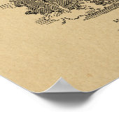 Impression du dessin de brevet d'avion Biplane Vin (Coin)