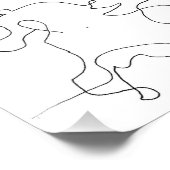 Impression du dessin de ligne de cheval (Coin)