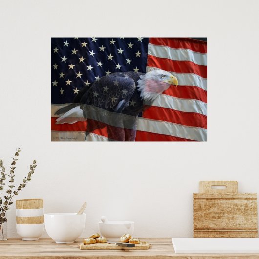 Impression du drapeau américain Eagle (Cuisine)