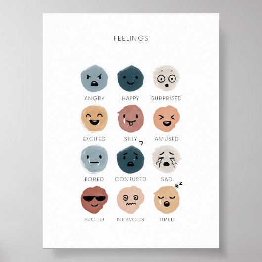 Impression du graphique des sentiments Boho (Devant)