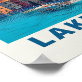Impression du lac de Garde - Art de Malcesine - Af (Coin)