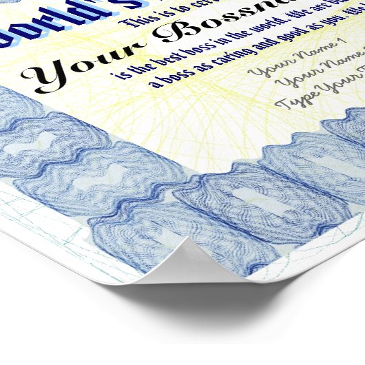 Impression du meilleur certificat B du monde (Coin)