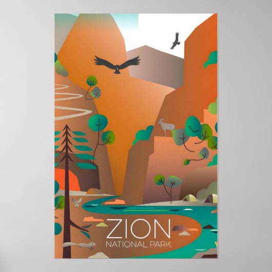 Impression du Parc national de Zion (Devant)