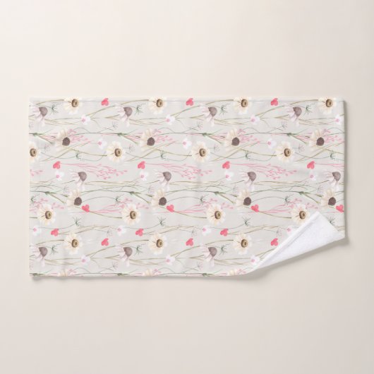 Impression du pays du chalet de prairie (Serviette à main)