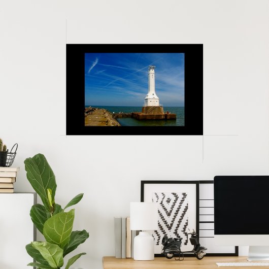 Impression du phare Huron (Bureau à domicile)