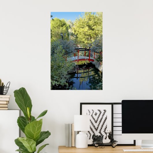 Impression du pont rouge (Bureau à domicile)