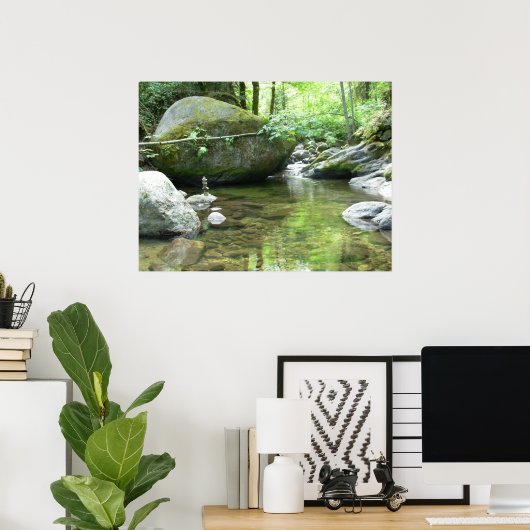 Impression du pool de méditation (Bureau à domicile)