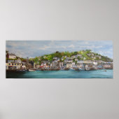Impression du port de Looe sur toile (Devant)
