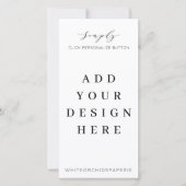 Impression du programme de menu de 4 po x8 po (Devant)