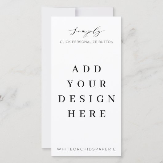 Impression du programme de menu de 4 po x8 po (Devant)