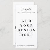 Impression du programme de menu de 4 po x8 po (Devant / Derrière)