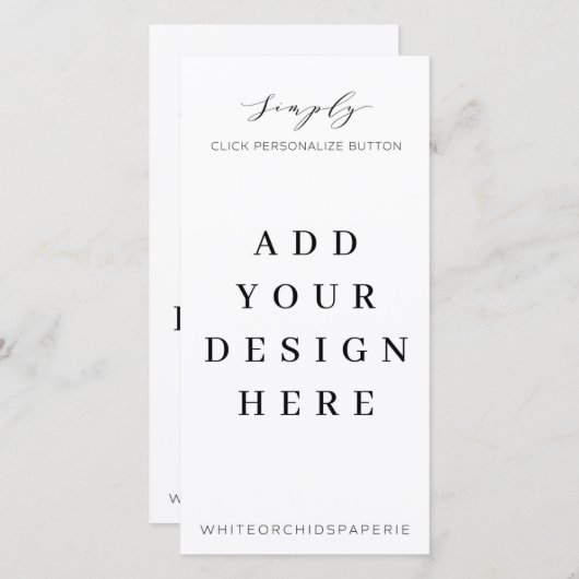 Impression du programme de menu de 4 po x8 po (Devant / Derrière)