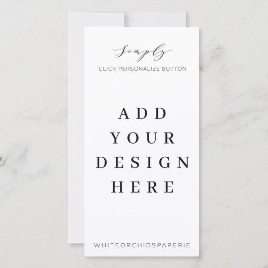 Impression du programme de menu de 4 po x8 po (Dos)