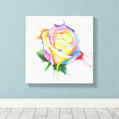Impression du Rose de peinture à l'aquarelle (Insitu (Plancher de Bois))