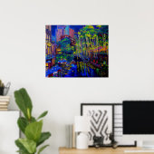 Impression du soir étoilée (Bureau à domicile)