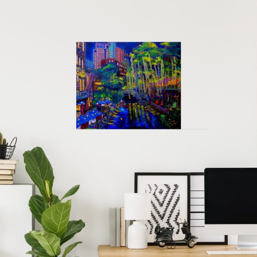 Impression du soir étoilée (Bureau à domicile)