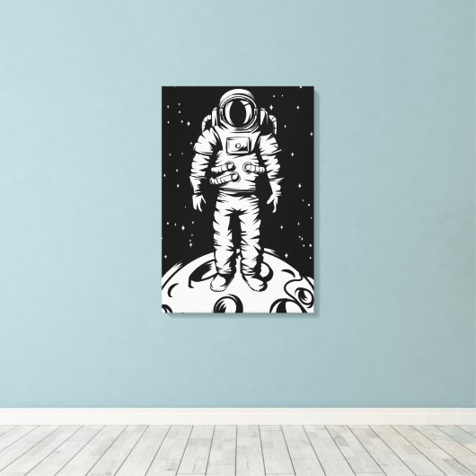 Impression du statut d'astronaute (Insitu (Plancher de Bois))