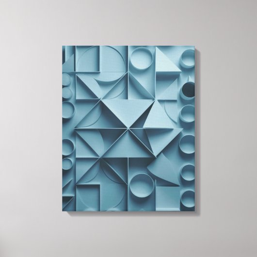 Impression d'un canevas Abstrait de géométrie tran (Recto)
