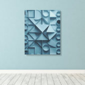 Impression d'un canevas Abstrait de géométrie tran (Insitu (Plancher de Bois))